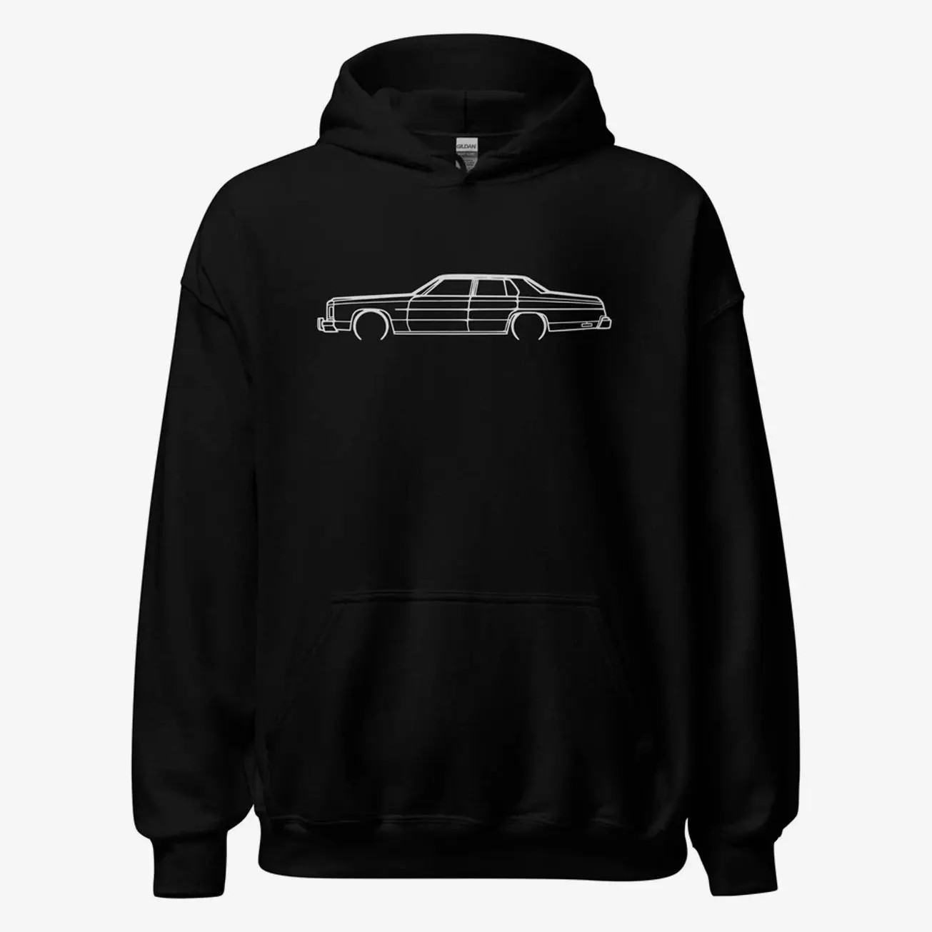 Premium Hoodie For  Chev Impala 1975 Car Owners Birthday Gift