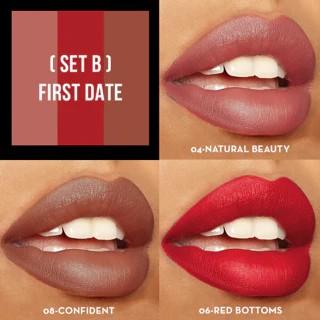 Italia Deluxe Sexy Trio Satin Lipstick Set - Silky Soft Moisturizing Lipsticks in Assorted Colors - Affordable Makeup Cosmetic