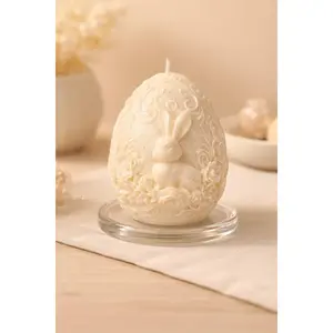 Bunny Egg Candle
