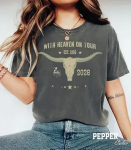 Vintage ZB Tour 2026 Shirt, With Heaven On Tour Country Music Concert Shirt, Music Fan Gift, Western Graphic Tee 4BG Z57