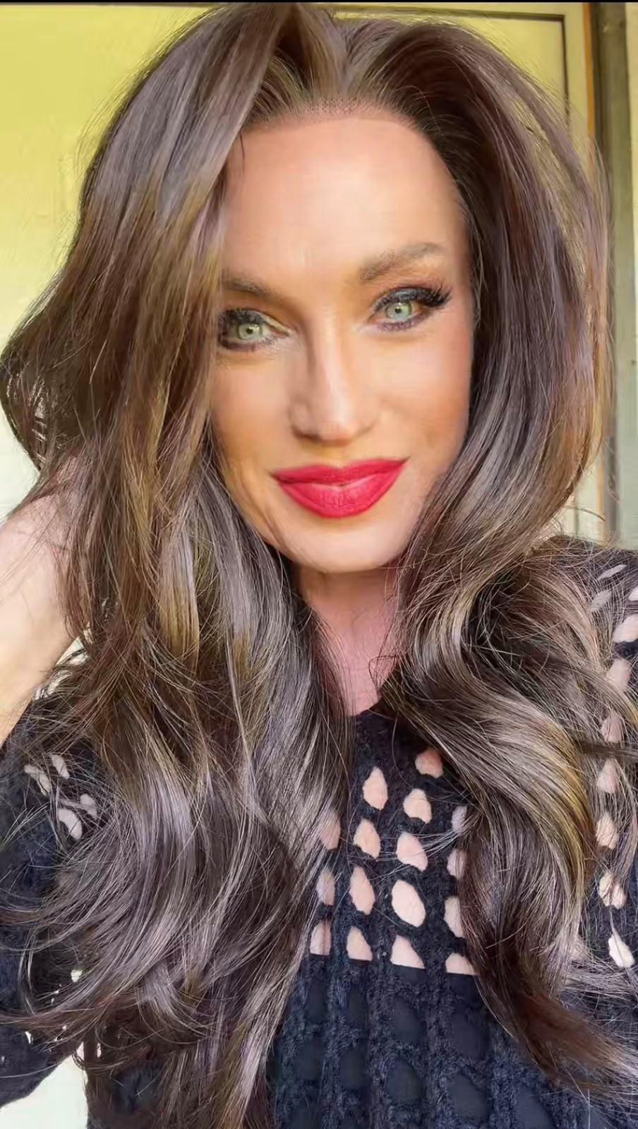 Iris - MaxFull Dimensional Espresso Mocha Wig | Ultimate Brunette Melt Wavy, 20 inches, 13×5 Skin-Melt Transparent Lace Front, Free Part, Built-In Faux Scalp, Natural Looking Wig