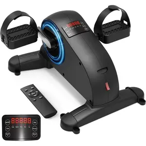 Pedal Exerciser Under Desk -Mini Exercise  for Seniors & Physical  with 12 Speed Adjustable, Remote Control & LCD Display