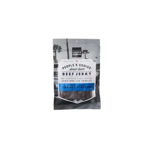 People’s Choice Beef Jerky - 2oz Tasting Kitchen Cowboy Peppered, Natural Flavor, Thick Cut, American Beef, Coarse Black Pepper, Worcestershire Sauce, Slow Cooked