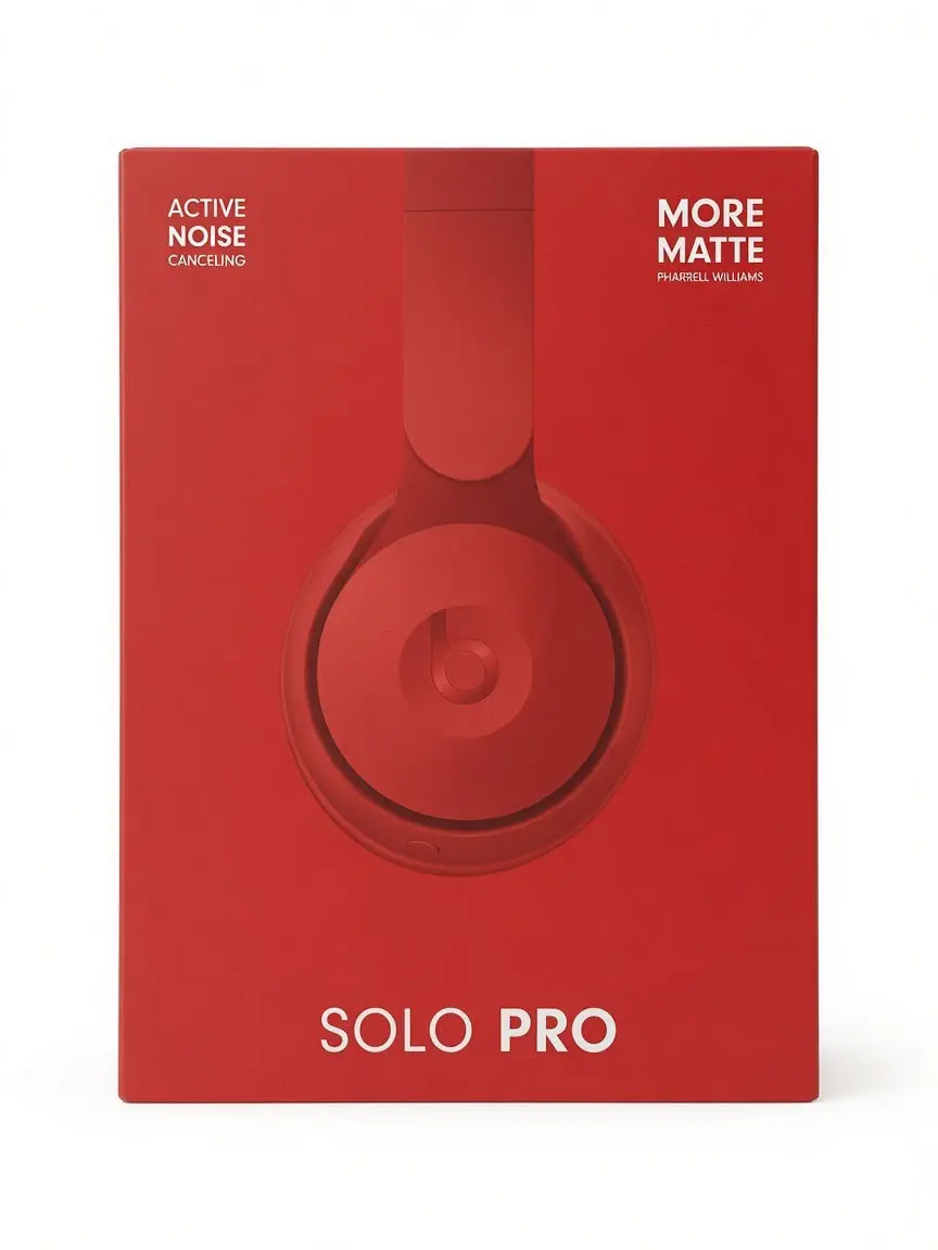 Beats Solo Pro Wireless Noise Cancelling On-Ear Headphones -Red