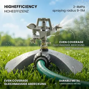 Sprinkler atomizing spray nozzle 360-degree automatic rotating sprinkler garden lawn agricultural irrigation watering tool