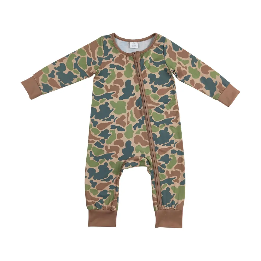 LR1203-- Cute hunting camo long sleeve baby romper