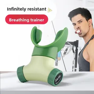 Portable Lung Function Trainer, Strengthen Lungs & Diaphragm, Home Fitness Equipment, Breath Training Device for Daily Use
