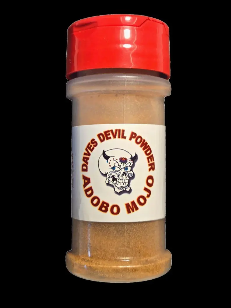 Dave's Devil Powder Adobo Mojo - Spicy Mexican Seasoning for Bold Flavors in Meats & Vegetables