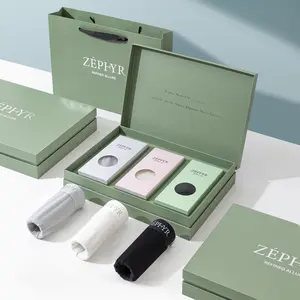 ZEPHYR Men's Cooling Underwear 3-Pack - Seamless, Moisture-Wicking Boxer Briefs for Gym & Travel  Stretch Grey Fathersdaygift Spandex