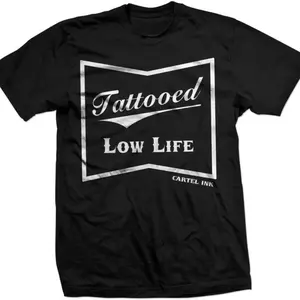 ink Tattooed Low Life Men's T-Shirt Top Cotton