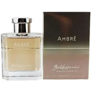 HUGO BOSS Baldessarini Ambre Men's Eau de Toilette (3.0 oz) Cologne - Fragrance Scent Blend with Amber Oakwood, Whisky Accord - New In Box