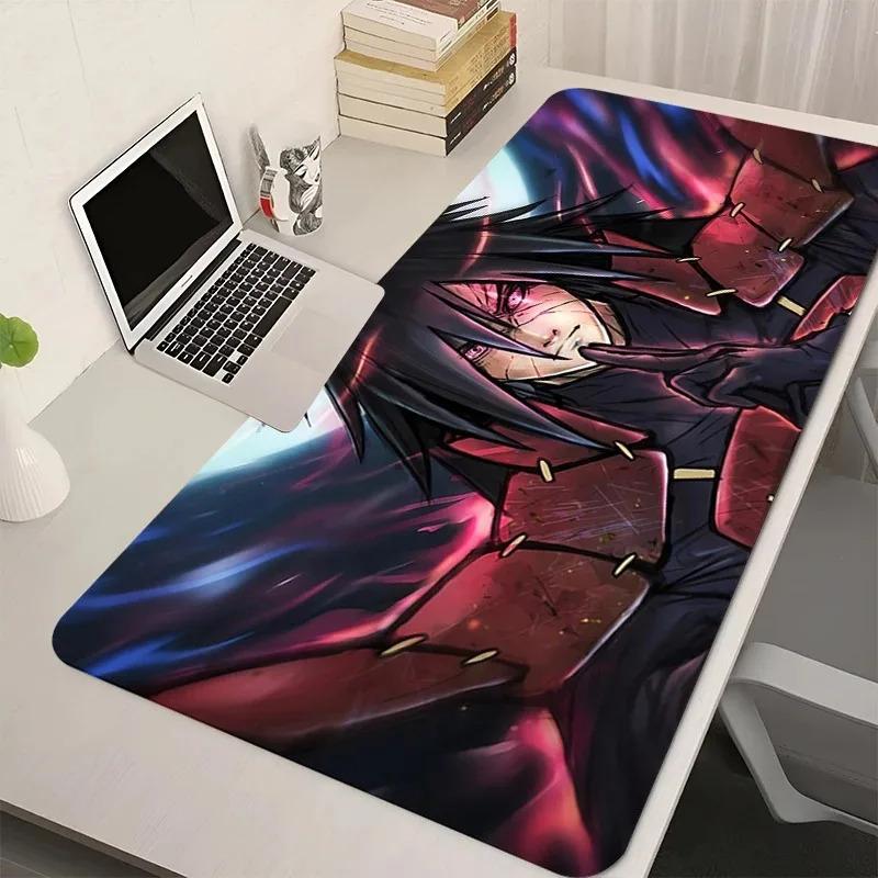 'Black And White Anime Mousepad N-Naruto Madara U-Uchiha New Large Desk Mat Keyboard Office Carpet Laptop Gaming Soft Mouse Pad'