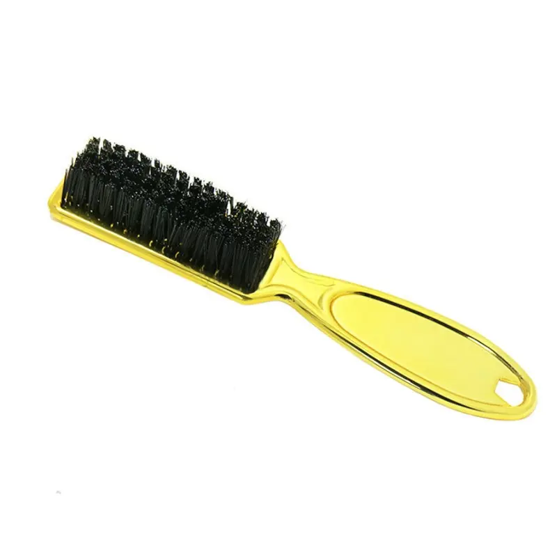 Gold Neck Face Cleaning Plating Handle Duster Brush Fade Salon Nylon Brushes Tool Mini Cleansing Brush