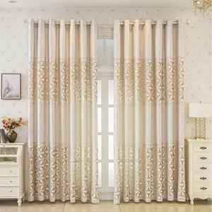 Luxury Jacquard Curtain, Thickened Light-Shielding Drapes for Living Room & Bedroom, High-End Semi-Sheer Window Screen, Home Decoration Curtain