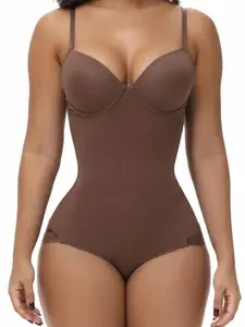 Slimming Bodysuit with Bra, Adjustable Straps and Hook Closure, Lightweight Shaping Underwear for Women, Perfect for Evening Gowns