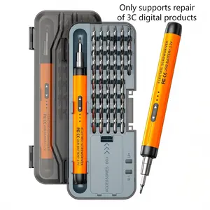 Multifunctional Electric Screwdriver Set with Storage Box, Portable USB Rechargeable Screwdriver Kit for Home and Office Use