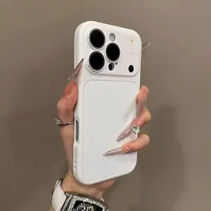 2-in-1 For iPhone 17/16/15/14/13/12 Pro Max Creative Phone Case New 17 Pro Camera Lens Protection 16 Pro Max Full Cover Shockproof Soft Case