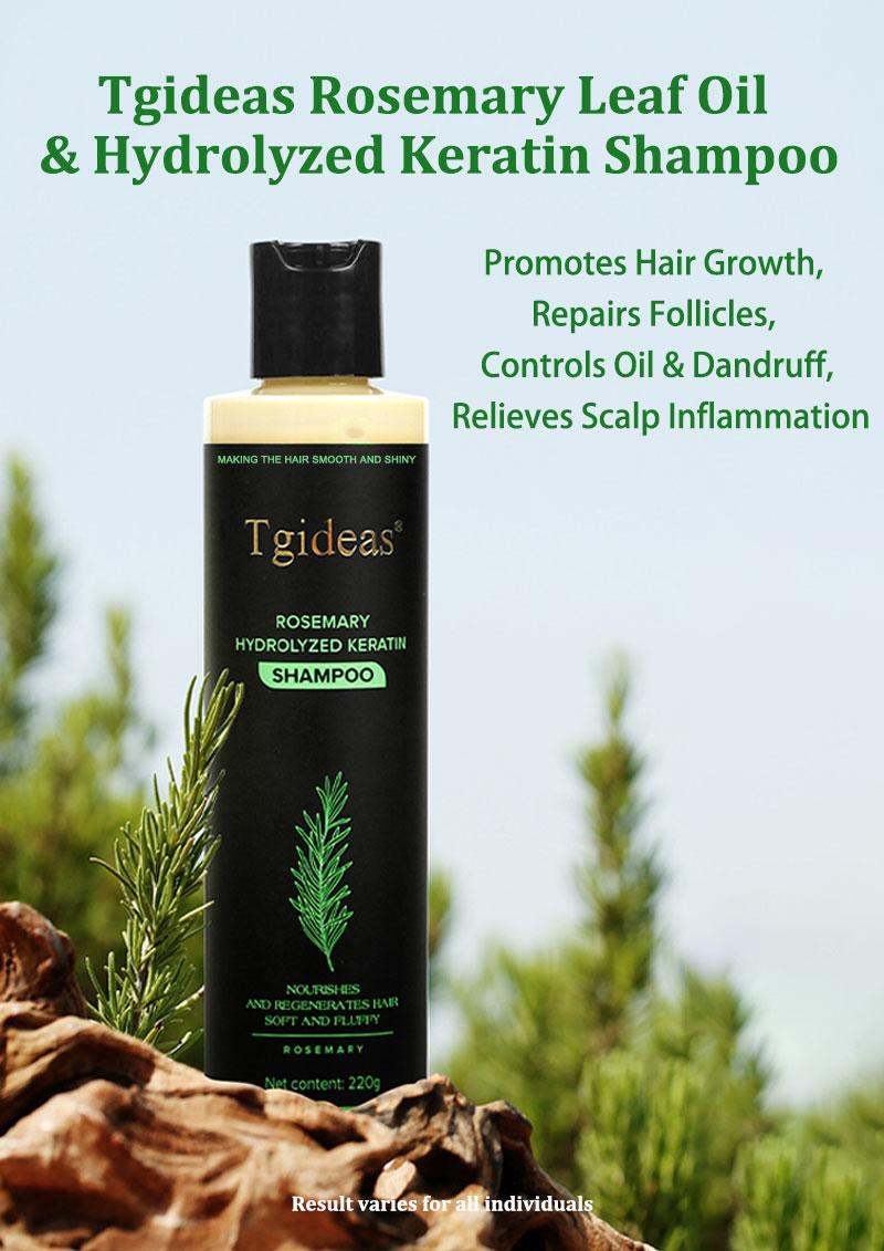 Tgideas Rosemary Shampoo  - Promotes Hair Growth Controls Oil and Dandruff Soothes Scalp and Restores Shine!