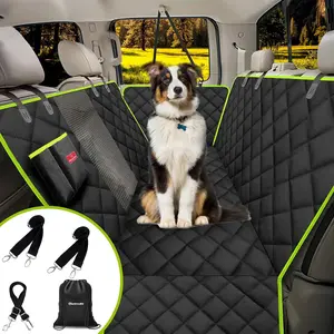 Dog Car Seat Cover, Back Seat Extender for Back Seat, Scratch-Proof & Waterproof, Dog Hammock for Car Travel w/Mesh Window for Cars, Portable Dog Beds for Cars SUVs & Trucks
