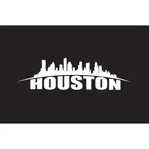 Houston Skyline Decal Car Window Laptop Vinyl Sticker Htowm Adhesive Trokas sticker
