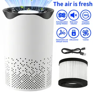 Air Purifiers for Home , 3-in-1 Filter Air Cleaner for Home, Portable Air Purifier Effectively Remove Formaldehyde, Smoke, Dust, Odors & Pet Dander
