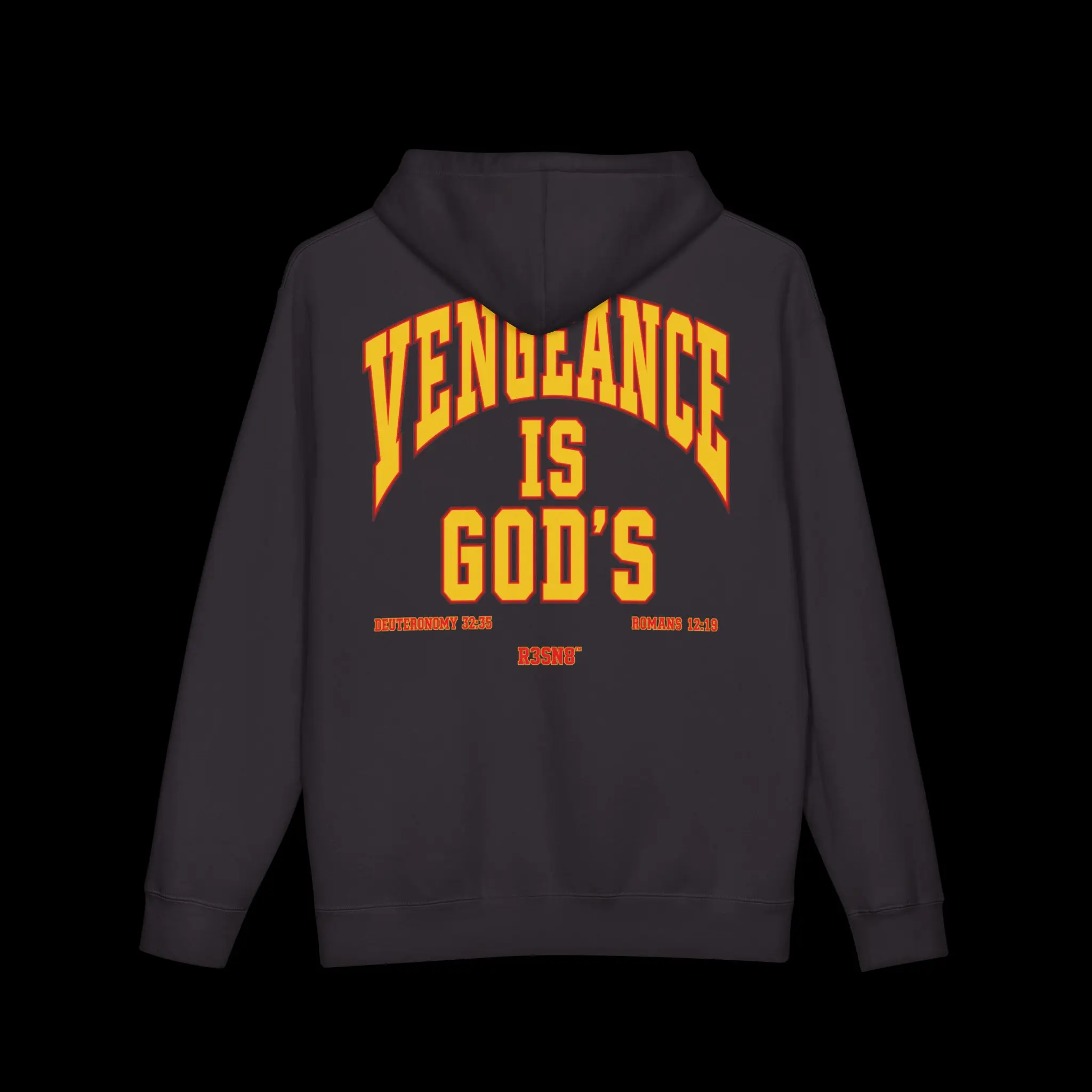 Vengeance Is God's hoodie | Religious Scripture Graphic Hoodie