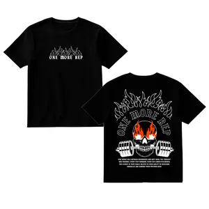 "One More Rep" Motivation Gym Shirt, Workout Wear, Men's Sport Outfit, Gym Men's Top, Muscle Training Shirt, Gym Apparel, Training Clothing