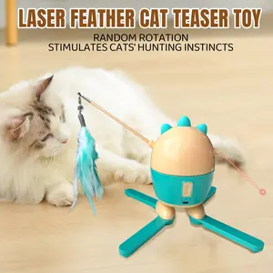 Laser Feather Cat Toy with Random Spin Electric Pet Toy ° Rotation Stimulates Hunting Inst Rechargeable Geometric Cat Toy Cat Toy Set Pumpkin Bouncy Interactive Halloween Spider-Shaped Cat Toy Set Halloween Catnip and Teething Toys cheap cut Smar tiktoksh