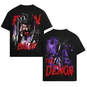 🔥Finn Balor "The Demon" WWE Graphic T-Shirt – Demon King Inspired Streetwear Tee, Dark Horror Aesthetic Vintage Black Oversized Cotton Top, Unisex Casual Outfit, Modern WWE Fan Apparel, Gift for Wrestling Fans, TikTok Viral Wrestling Shirt
