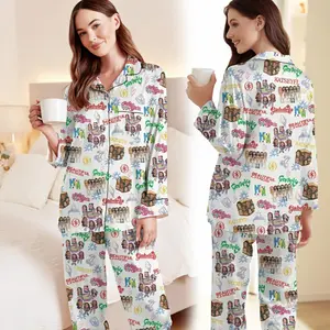KATSEYE Beautiful Chaos Pajama Set – Pop Girl Group Inspired Sleepwear – Colorful Y2K Lounge Set for Women, Music Fan Gift