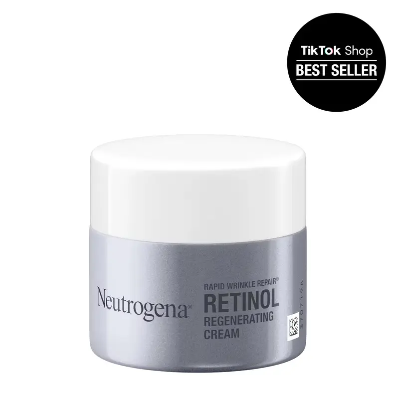 Neutrogena Rapid Wrinkle Repair Retinol Regenerating Cream 1.7 Oz Hyaluronic Acid Fragrance-Free Moisturizer for Timeless Skin
