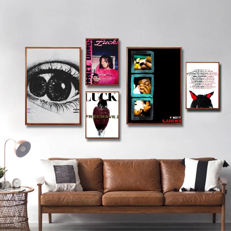 Lucki Rapper Retro Poster Canvas Painting Cafe Bar Room Modern Home Living Room Bedroom Wall Decoration Art