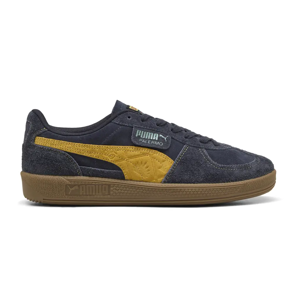 PUMA Mens Palermo Road To Unity Lace Up Sneakers Shoes Casual - Black