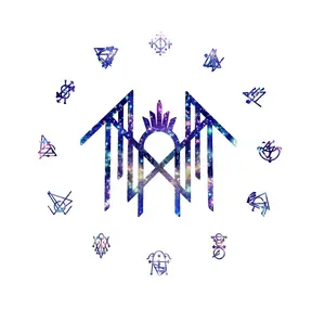 Sleep Token Glitter Runes Sticker Vinyl Decalz5