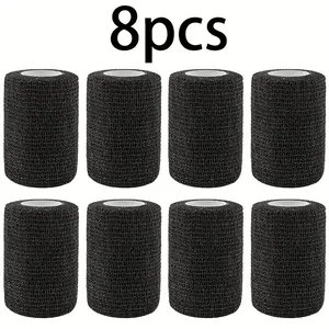 8pcs Elastic Self-Adhesive Sports Wraps – Breathable Multi-Color Bandage Tapes for Ankle, Wrist, Knee & Elbow Support – Durable Non-Woven Athletic Wrap for Football, Basketball & Outdoor Training – Hand Wrap