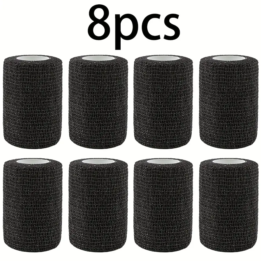 8pcs Elastic Self-Adhesive Sports Wraps – Breathable Multi-Color Bandage Tapes for Ankle, Wrist, Knee & Elbow Support – Durable Non-Woven Athletic Wrap for Football, Basketball & Outdoor Training – Hand Wrap