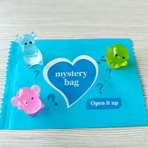 50pcs Mini Resin Animal Figurines Set Night Glow DIY Crafts Home Decor Party Supplies Halloween Christmas Gifts Luminous Ornaments