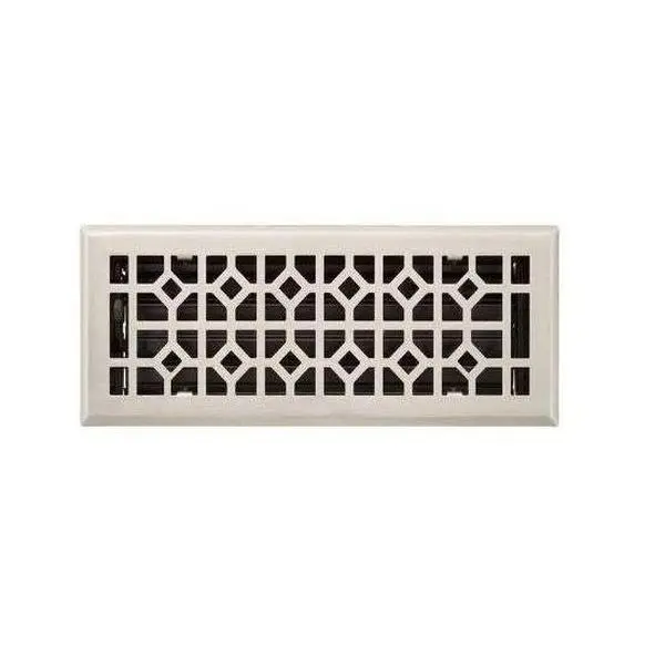 New Brushed Nickel 4" x 12" Appert Steel Wall Register by Signature Hardware