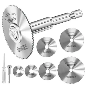 Wheel for Drill 1/4 Inch Hex Shank Rotary Drill , 6 count HSS   for Drills Rotary Tools