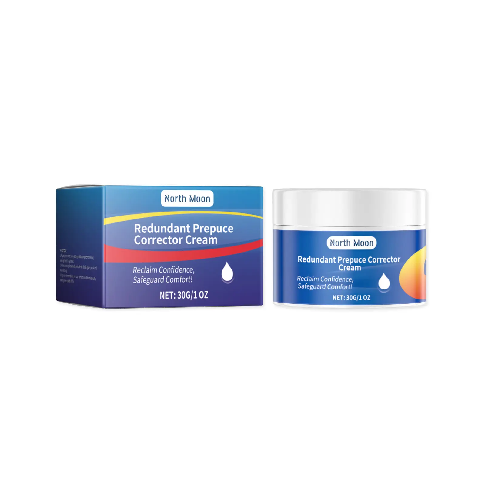 North Moon Men's Care Cream with Herbal Ingredients: Gentle and Soothing Body Repair and Moisturizing Care Cream