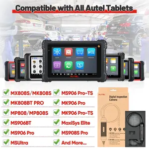 Autel MaxiVideo MV108S HD Digital 8.5mm Inspection Camera For MK808BTPRO MP808BT PRO MaxiSys Tablet And PC Support Video Inspect