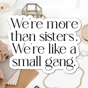 More Than Sisters Sticker Gift for Sisters