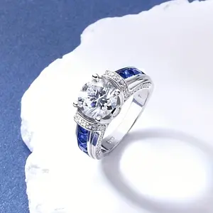 【#M235】 (Thea) 925 Sterling Silver Synthetic Moissanite rings