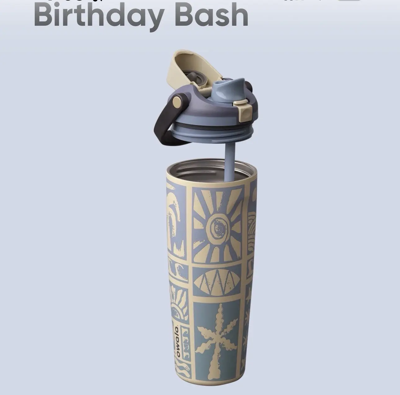 Owala FreeSip 30oz Vintage Surf Birthday Bash 2026 SOLD OUT Fast Ship, In Hand