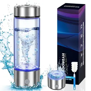 2025  Hydrogen Water Generator Bottles, Portable Hydrogenated Water Bottle with SPE PEM Technology, 420ml Hydrogen Water Bottle Generator, Rechargeable Ionizer Machine for Home, Office, and Travel