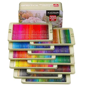 300pcs/box Professional Colored Pencil, Artists Soft Core Colored Pencil, Drawing Sketching Shading Pencil, Art Supplies for Adults Artists Beginners