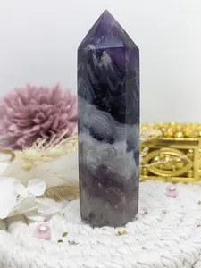 Purple Fluorite Crystal Tower