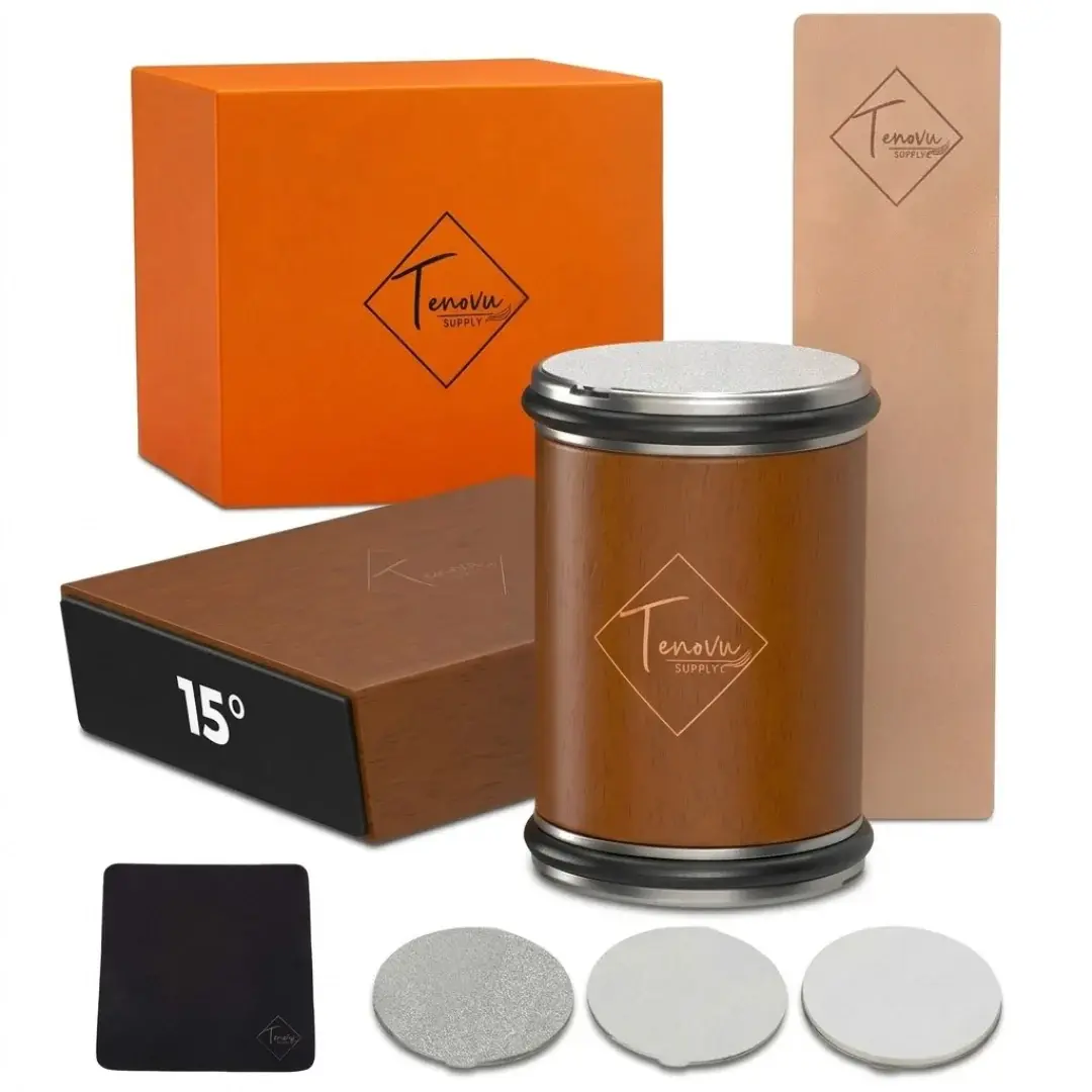 Magnetic Rolling Knife Sharpener Kit V2 | 5-Disc Diamond Sharpening System