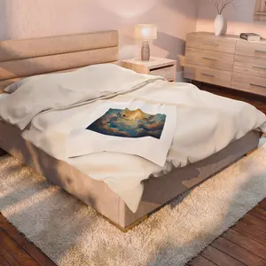 Angels in Clouds We Got More to Do Blanket | Spiritual Velveteen Plush Blanket