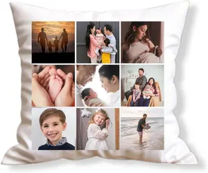 Personalised Printed Photo and or Text Cushion Cover – Customised Pillowcases - Memorial Gift for Kids, Men & Women (Single Side Print (Without Insert), 55cm x 55cm)